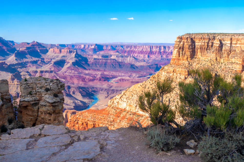 aerial view of the south rim of the grand canyon in arizona
