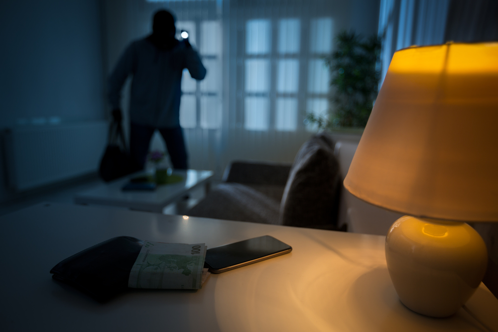 burglar in apartment